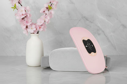 Heated Menstrual Pain Relief Belt - Vibration Therapy for Period Cramps